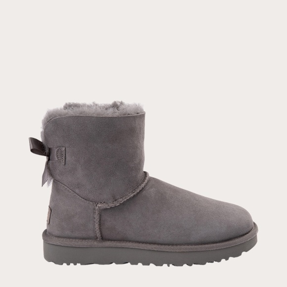 Women's UGG Mini Bailey Bow II Winter Boot, Grey 1016501